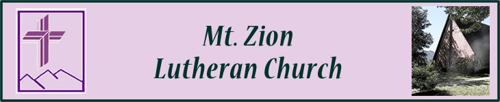 Mt. Zion Church banner